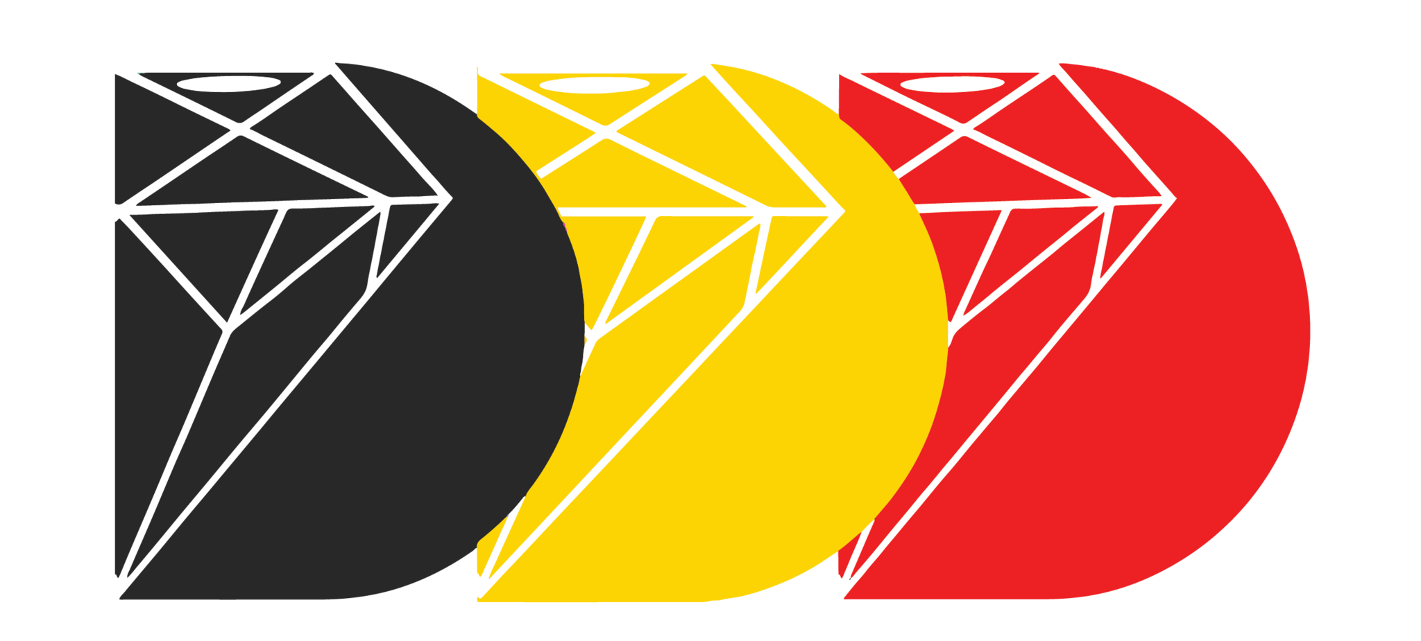 DDD Perth Logo in Aboriginal colours in line with there acknowledgement to country 